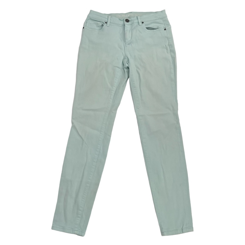 Victoria's Secret Green Mid Rise Siren Skinny Jeans Size 4 Women's